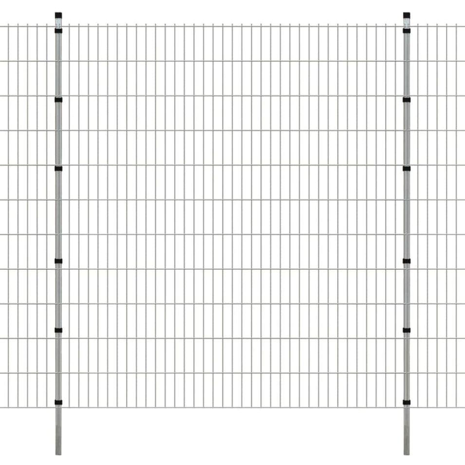 Panneaux et poteaux de clôture 2D pour jardin 2008x2230 mm 28 m - Photo n°1