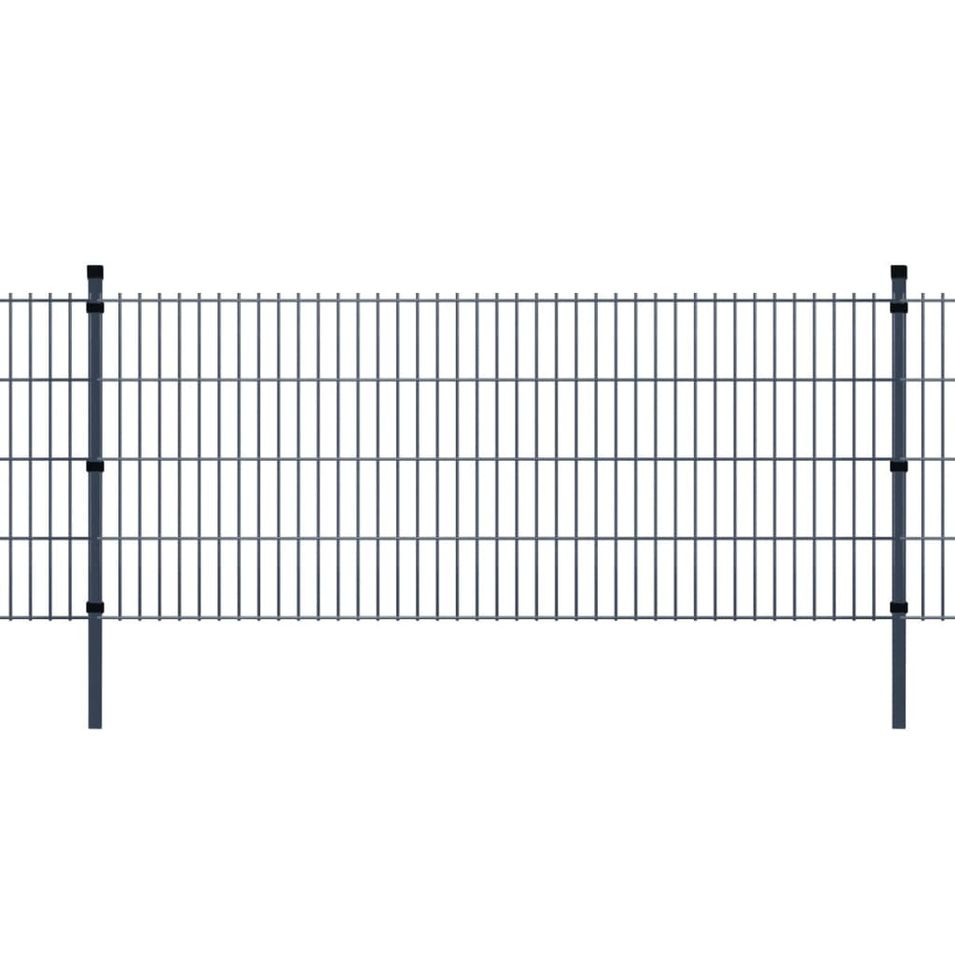 Panneaux et poteaux de clôture 2D pour jardin 2008x2230 mm 32 m - Photo n°1