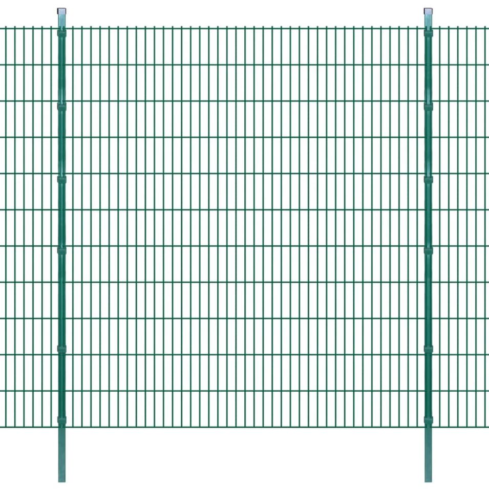 Panneaux et poteaux de clôture 2D pour jardin 2008x2230 mm 40 m 2 - Photo n°1