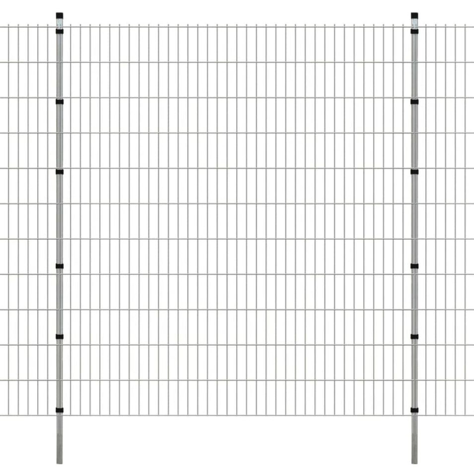 Panneaux et poteaux de clôture 2D pour jardin 2008x2230 mm 40 m - Photo n°1