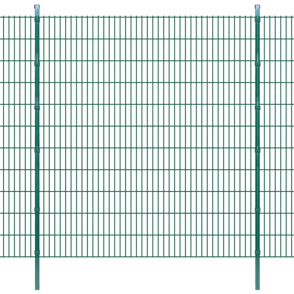 Panneaux et poteaux de clôture 2D pour jardin 2008x2230 mm 42 m 3 - Photo n°1