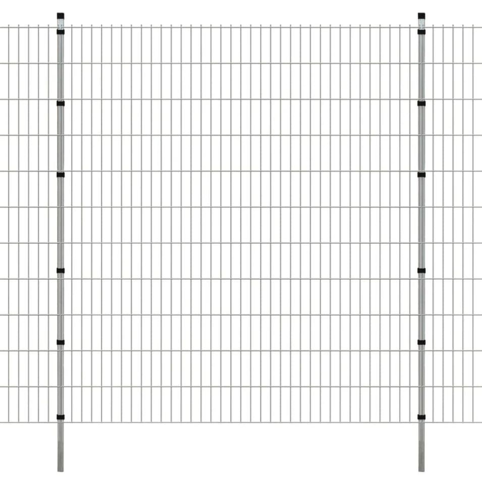Panneaux et poteaux de clôture 2D pour jardin 2008x2230 mm 44 m - Photo n°1