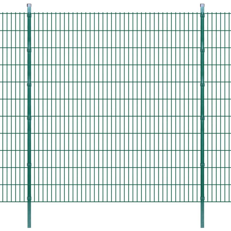 Panneaux et poteaux de clôture 2D pour jardin 2008x2230 mm 46 m - Photo n°1