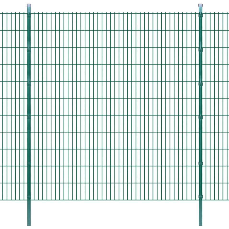 Panneaux et poteaux de clôture 2D pour jardin 2008x2230 mm 48 m 2 - Photo n°1