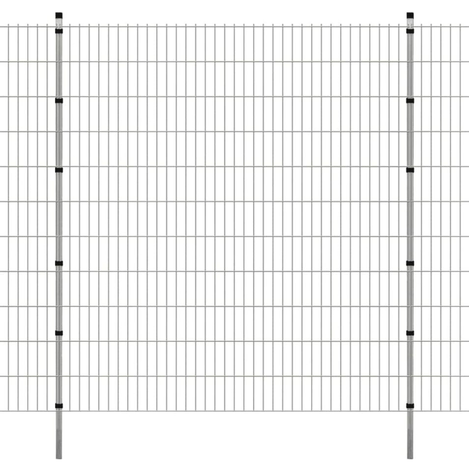 Panneaux et poteaux de clôture 2D pour jardin 2008x2230 mm 48 m - Photo n°1