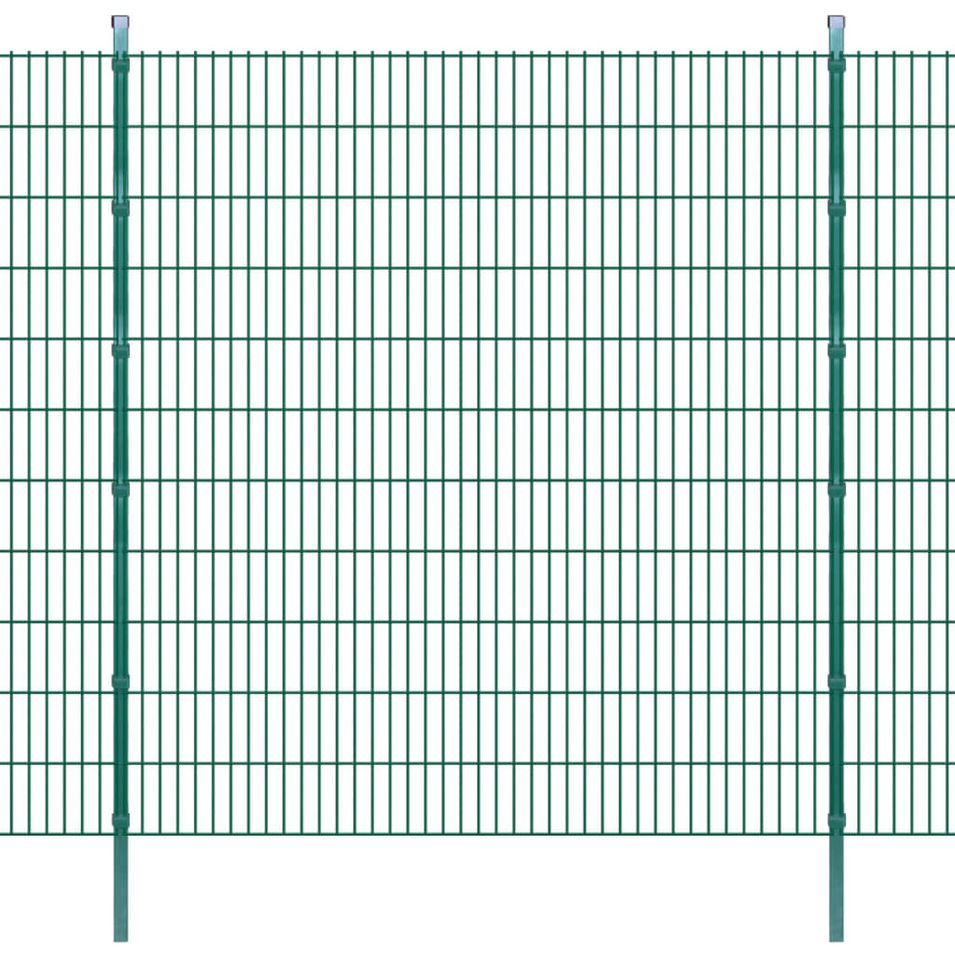 Panneaux et poteaux de clôture 2D pour jardin 2008x2230 mm 8 m 3 - Photo n°1
