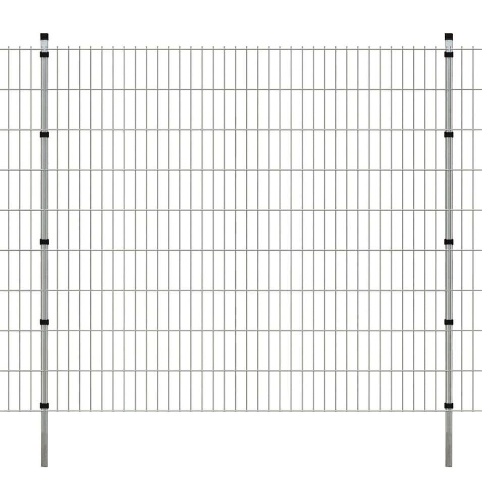 Panneaux et poteaux de clôture 2D pour jardin 2008x2230 mm 8 m 2 - Photo n°1