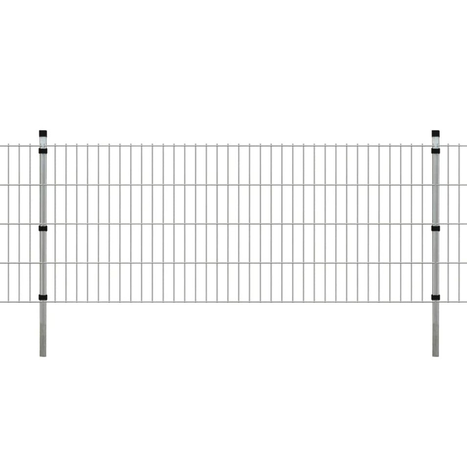 Panneaux et poteaux de clôture 2D pour jardin 2008x830 mm 12 m 2 - Photo n°1