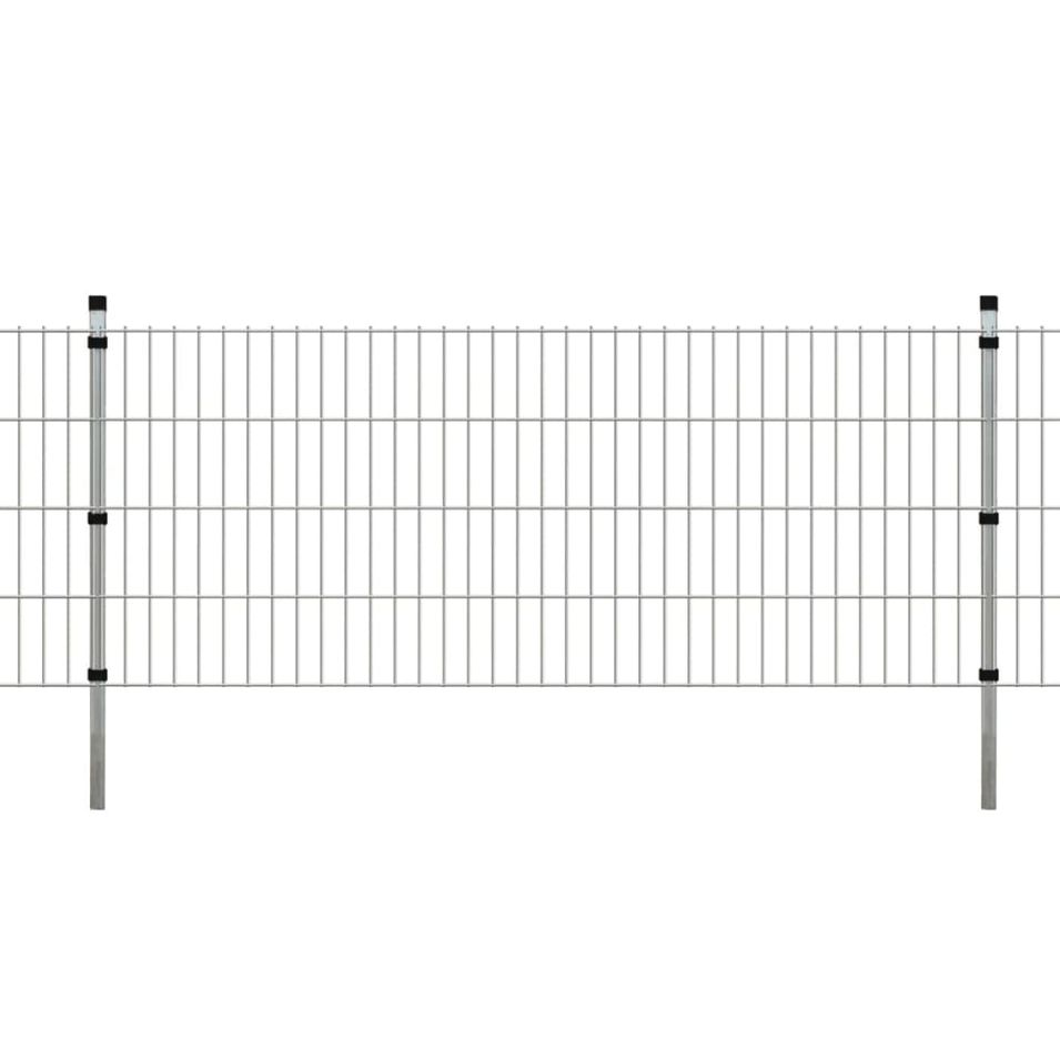 Panneaux et poteaux de clôture 2D pour jardin 2008x830 mm 6 m 2 - Photo n°1