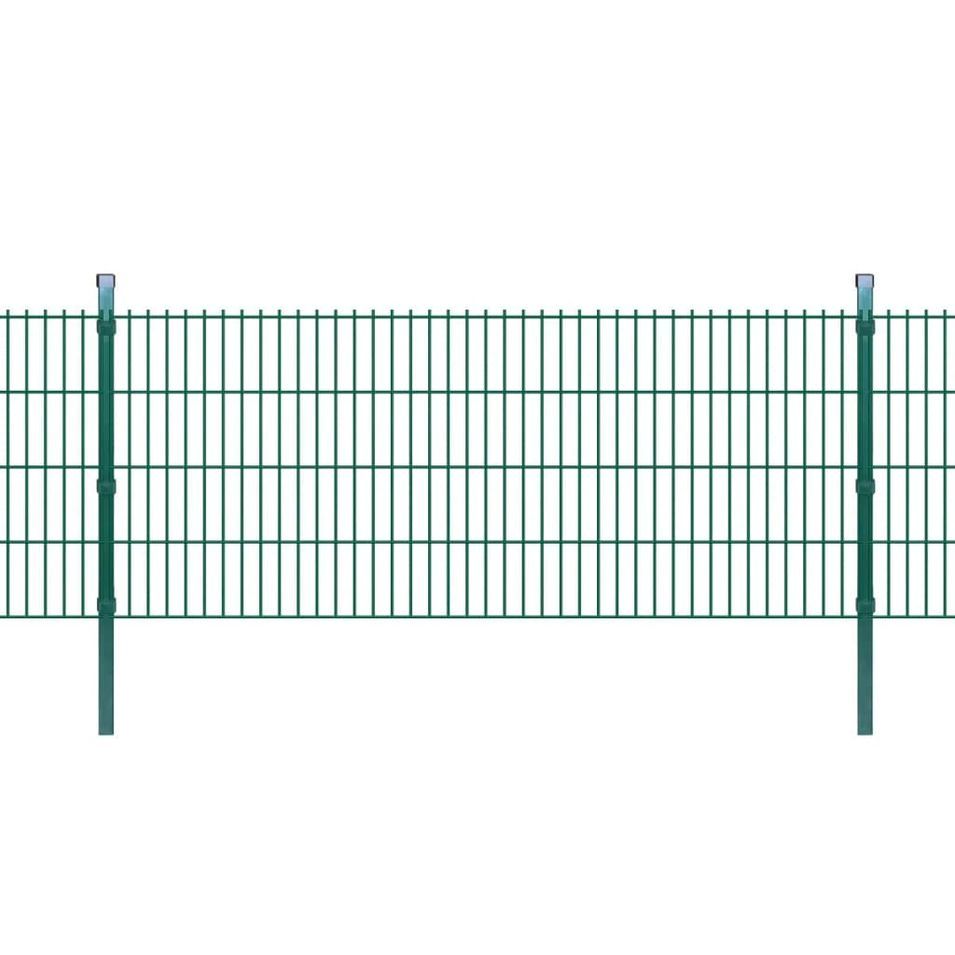 Panneaux et poteaux de clôture 2D pour jardin 2008x830 mm 8 m 3 - Photo n°1