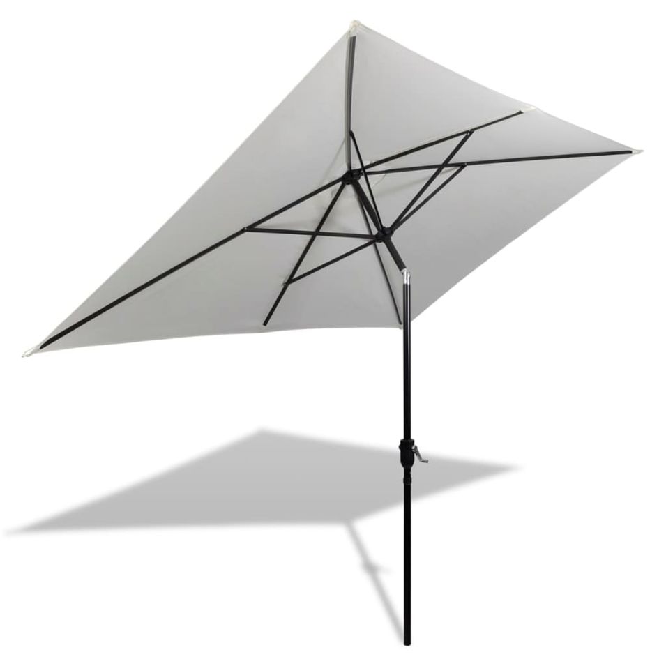 Parasol 200 x 300 cm Blanc sable Rectangulaire - Photo n°1