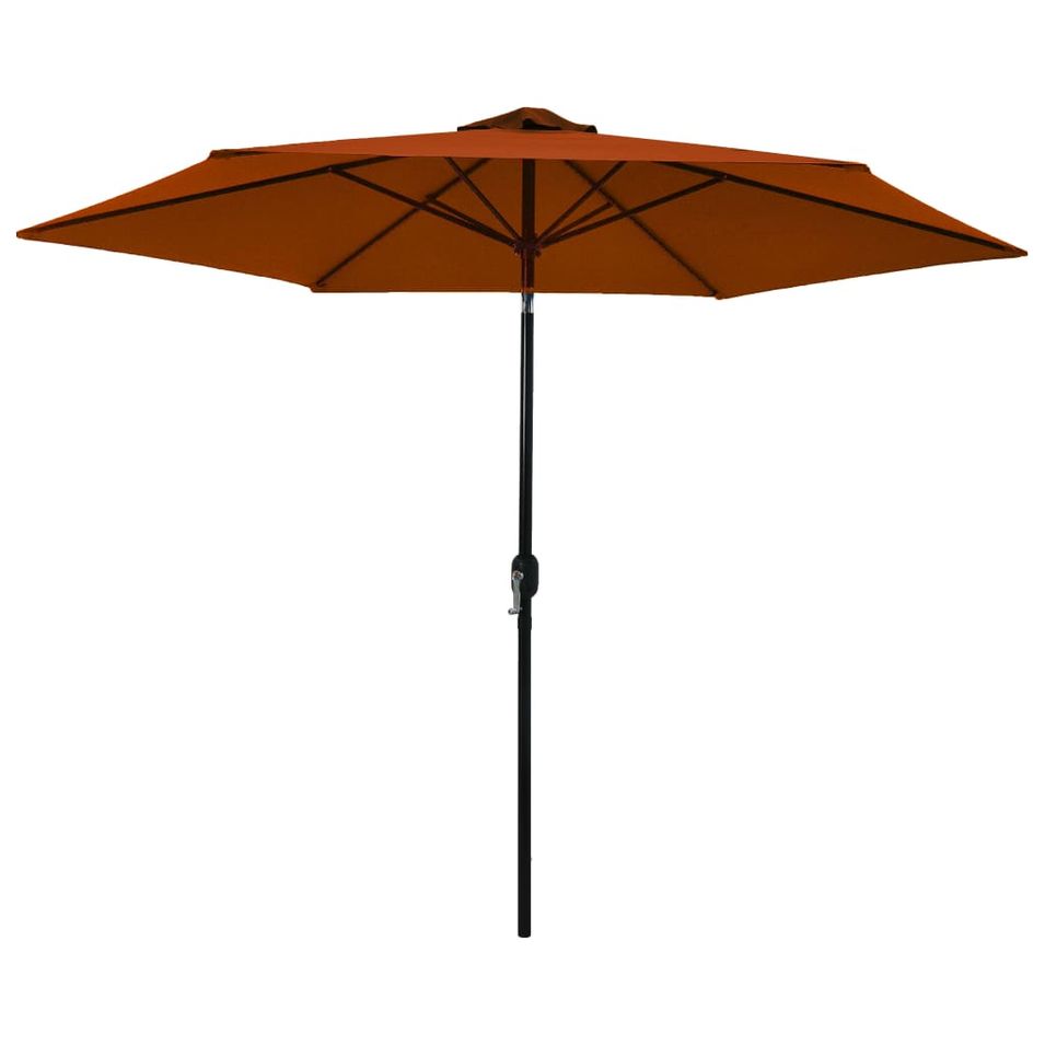 Parasol d'extérieur avec mât métallique Terre cuite 300 cm - Photo n°1