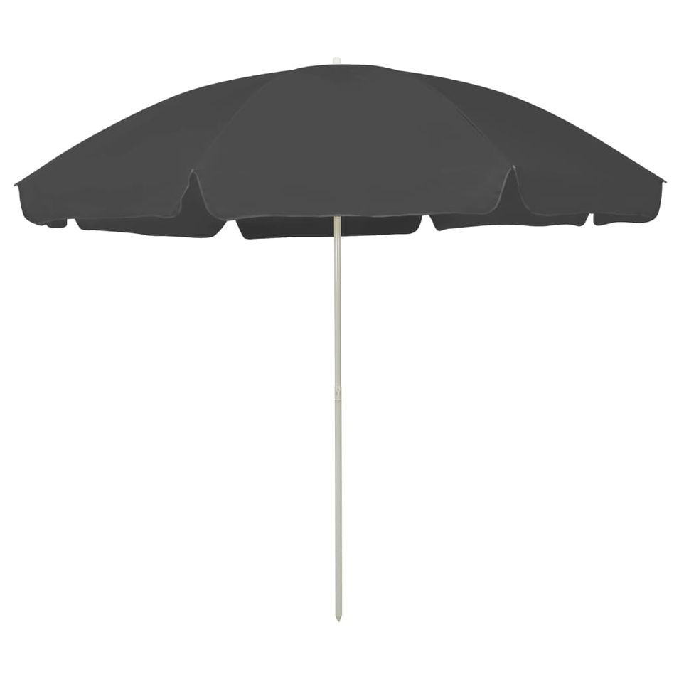 Parasol de plage Anthracite 300 cm - Photo n°1