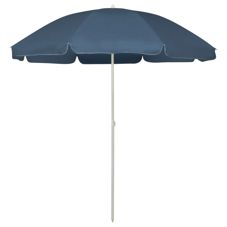 Parasol de plage Bleu 240 cm 2 - Photo n°1
