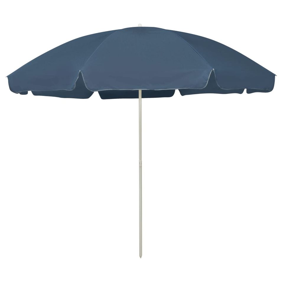 Parasol de plage Bleu 300 cm - Photo n°1