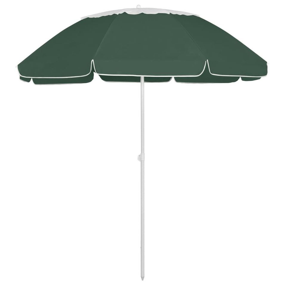 Parasol de plage Vert 300 cm 3 - Photo n°1