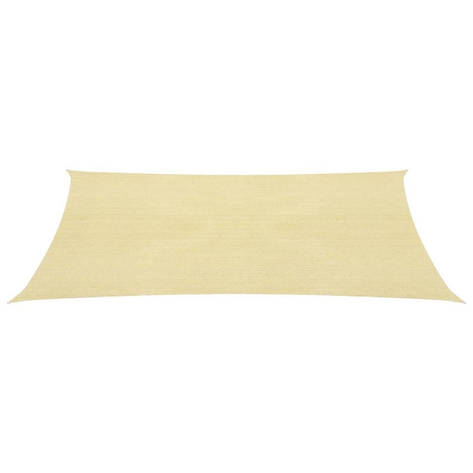 Parasol en PEHD rectangulaire 2x4 m Beige - Photo n°1