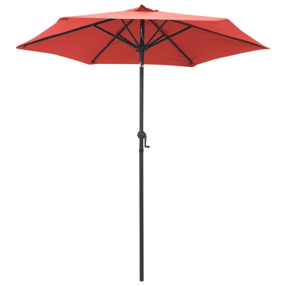 Parasol Terre cuite 200x211 cm Aluminium - Photo n°1