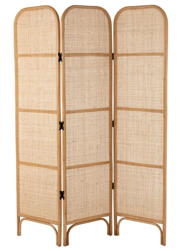 Paravent 3 parties naturel Jeanne L 45 cm - Photo n°1