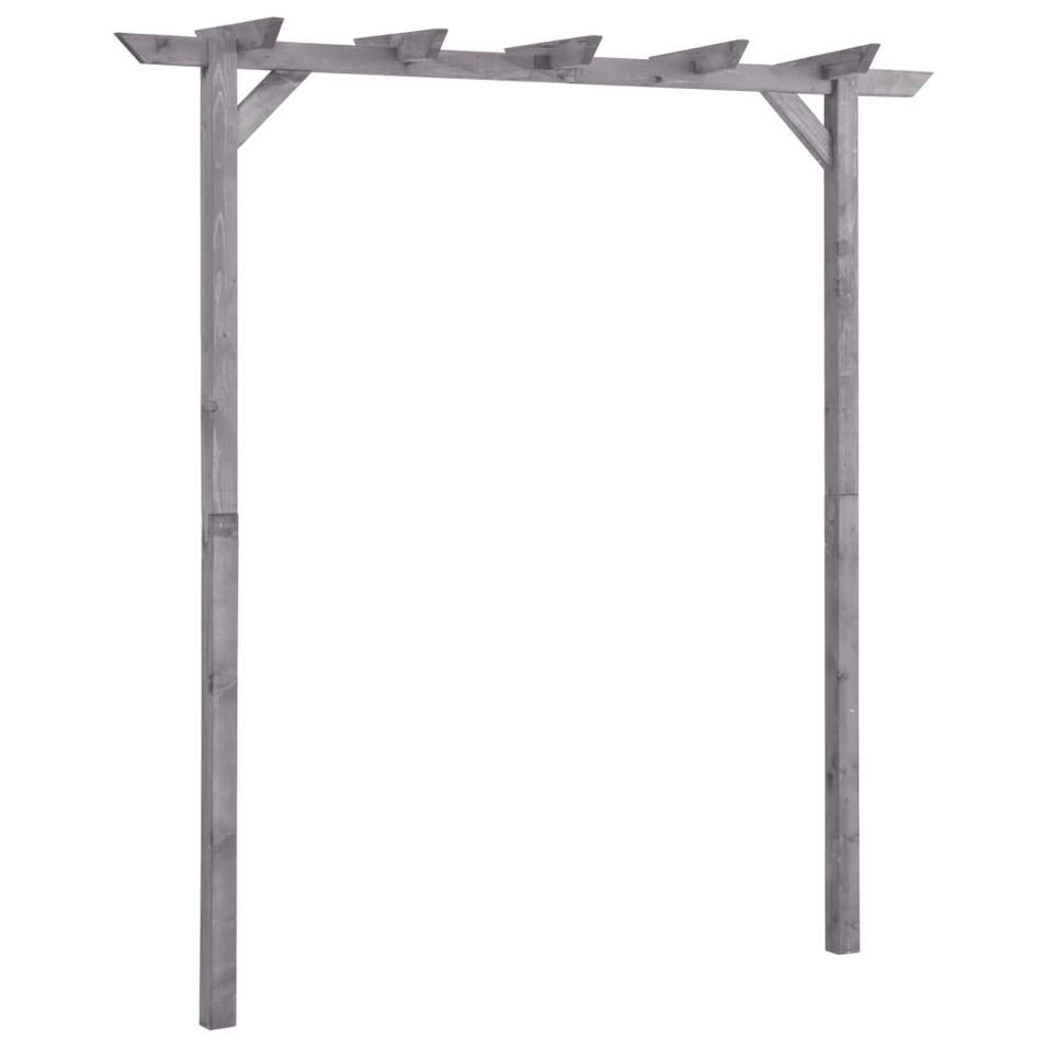 Pergola de jardin Gris 200x40x205 cm Bois de pin imprégné - Photo n°1