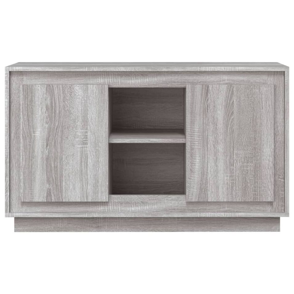 Petit buffet 2 portes 1 étagère extérieure 102 cm – Modèle Novila - Photo n°1