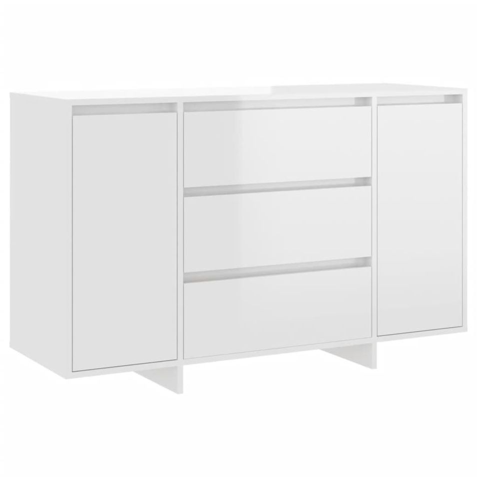 Petit buffet 2 portes 3 tiroirs 120 cm – Modèle Camko - Photo n°1