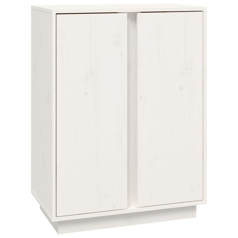 Petit buffet 2 portes en bois massif de pin Romane – Style classique et fonctionnel - Photo n°1