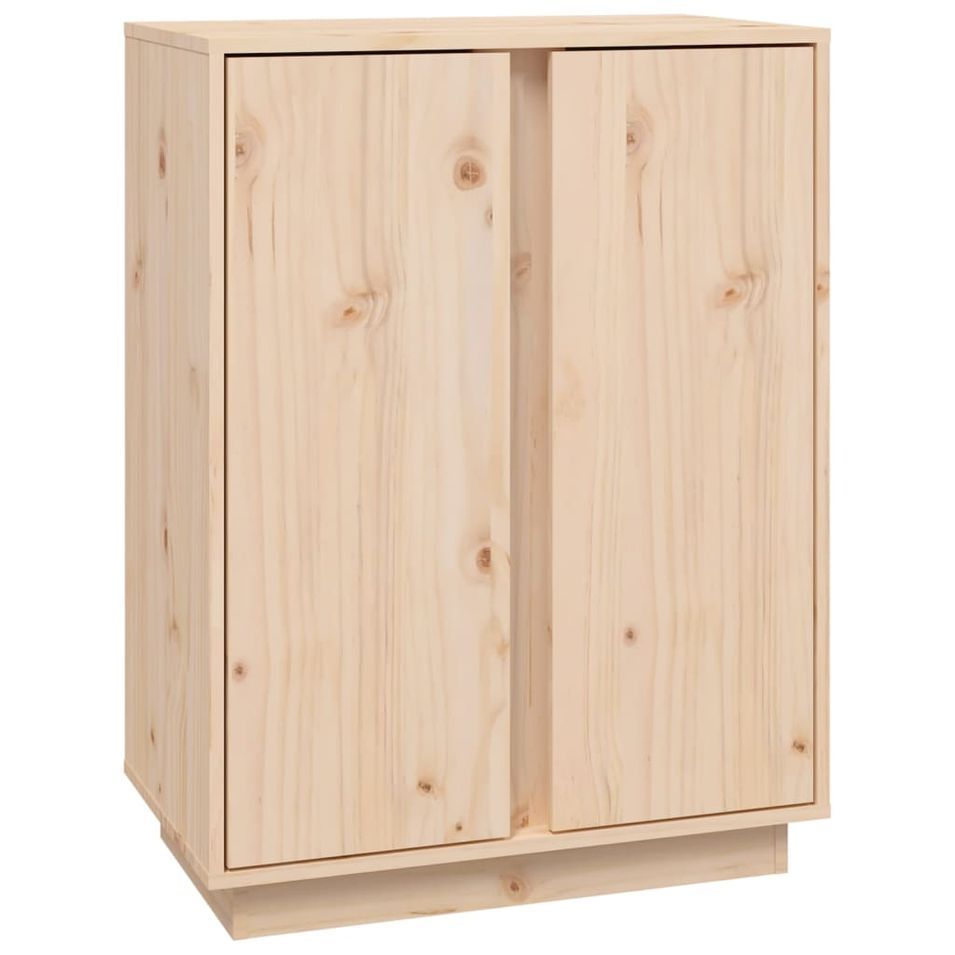 Petit buffet 2 portes en bois massif de pin Romane – Style classique et fonctionnel - Photo n°1