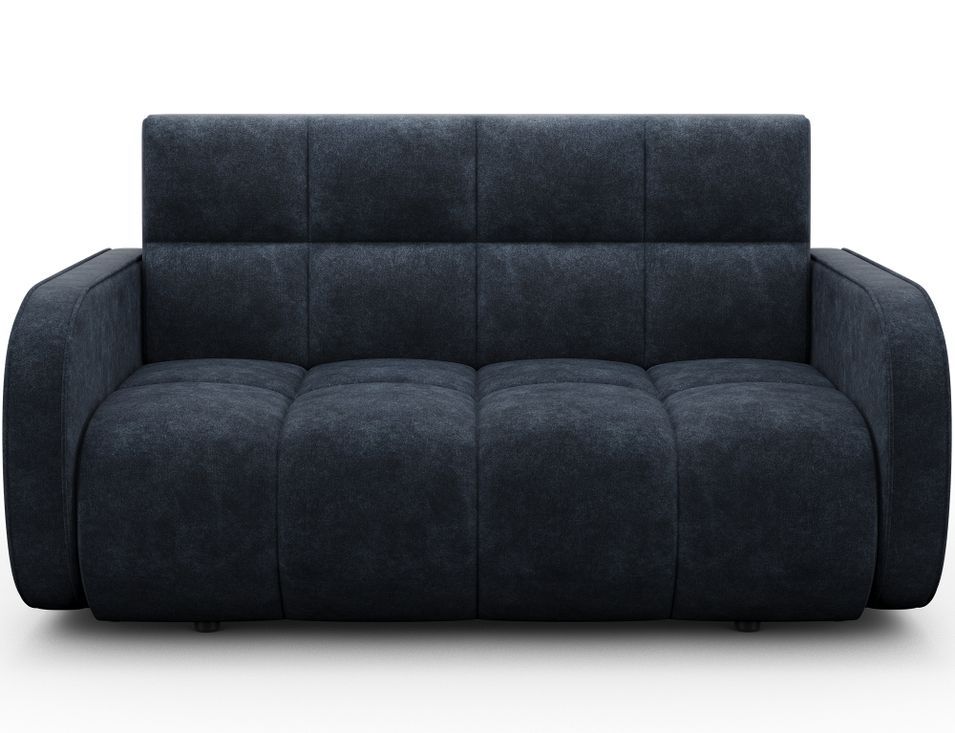 Petit canapé convertible 2 places tissu DENVERS 154 cm – Avec coffre de rangement - Photo n°1