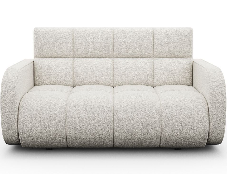 Petit canapé convertible 2 places tissu DENVERS 154 cm – Avec coffre de rangement - Photo n°1
