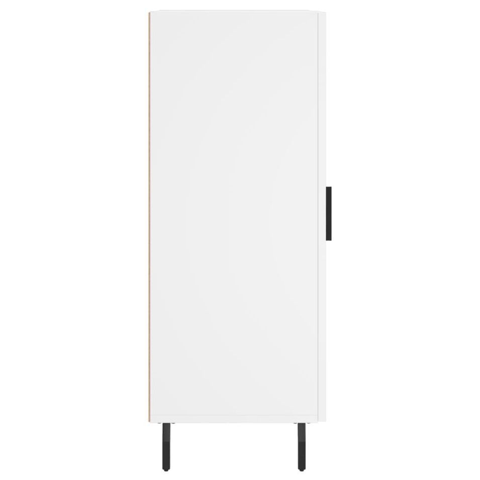Petit meuble de rangement 1 porte Orlando 35 cm - Pieds et poignée en métal noir - Photo n°1