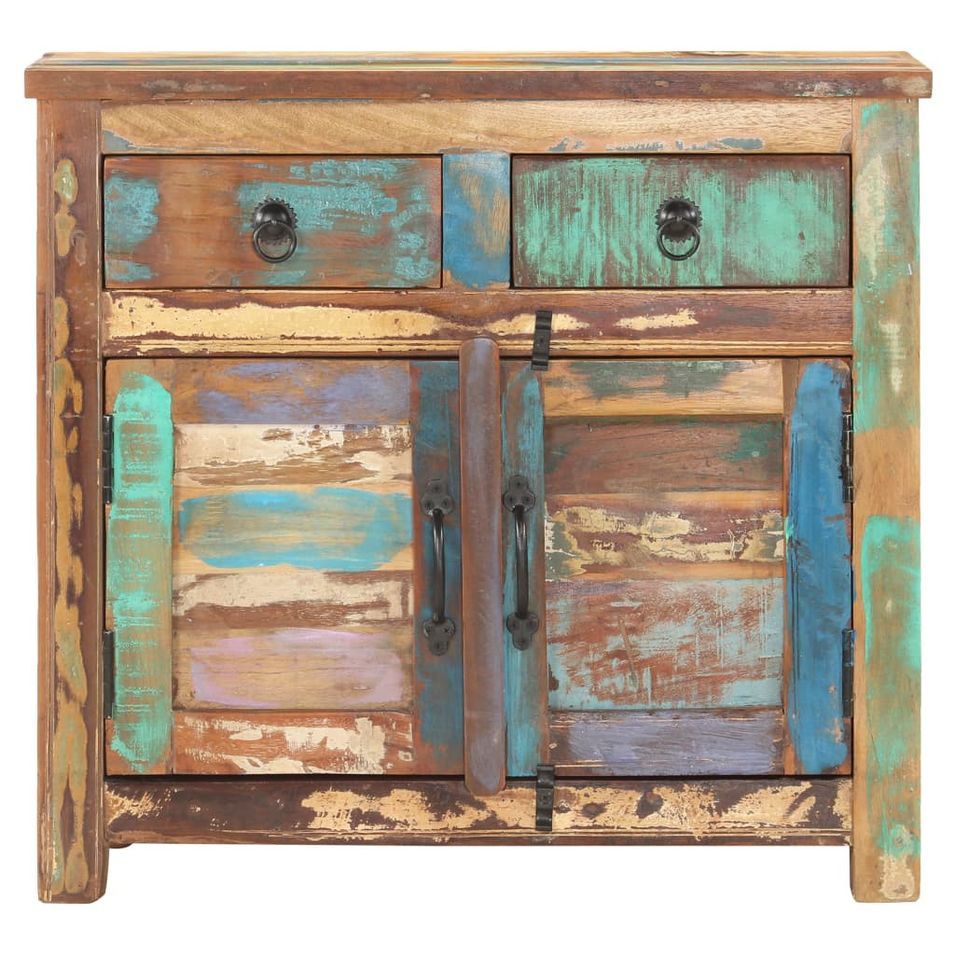 Petit meuble de rangement vintage bois massif 70 cm - Collection Texane - Photo n°1