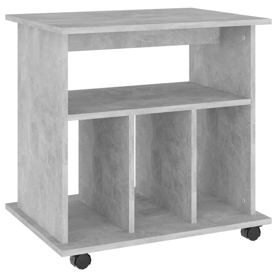 Petit meuble étagère à roulettes Ruka 60 cm - Fonctionnel et moderne - Photo n°1