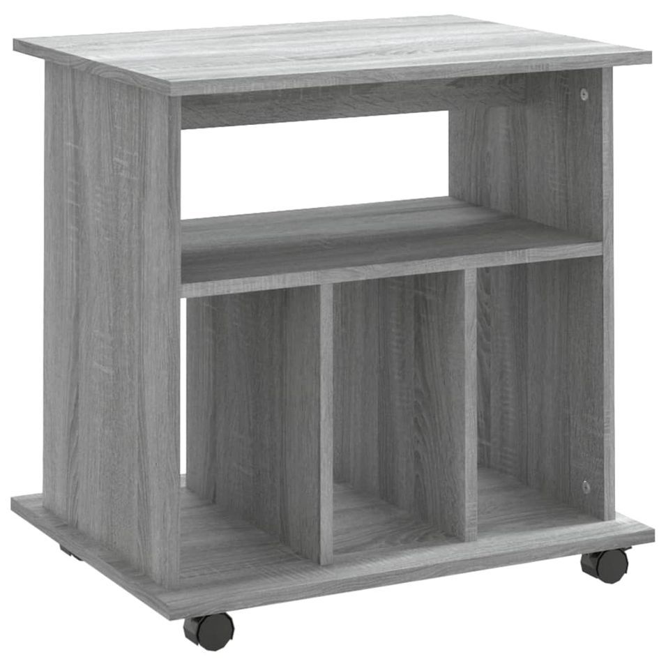 Petit meuble étagère à roulettes Ruka 60 cm - Fonctionnel et moderne - Photo n°1