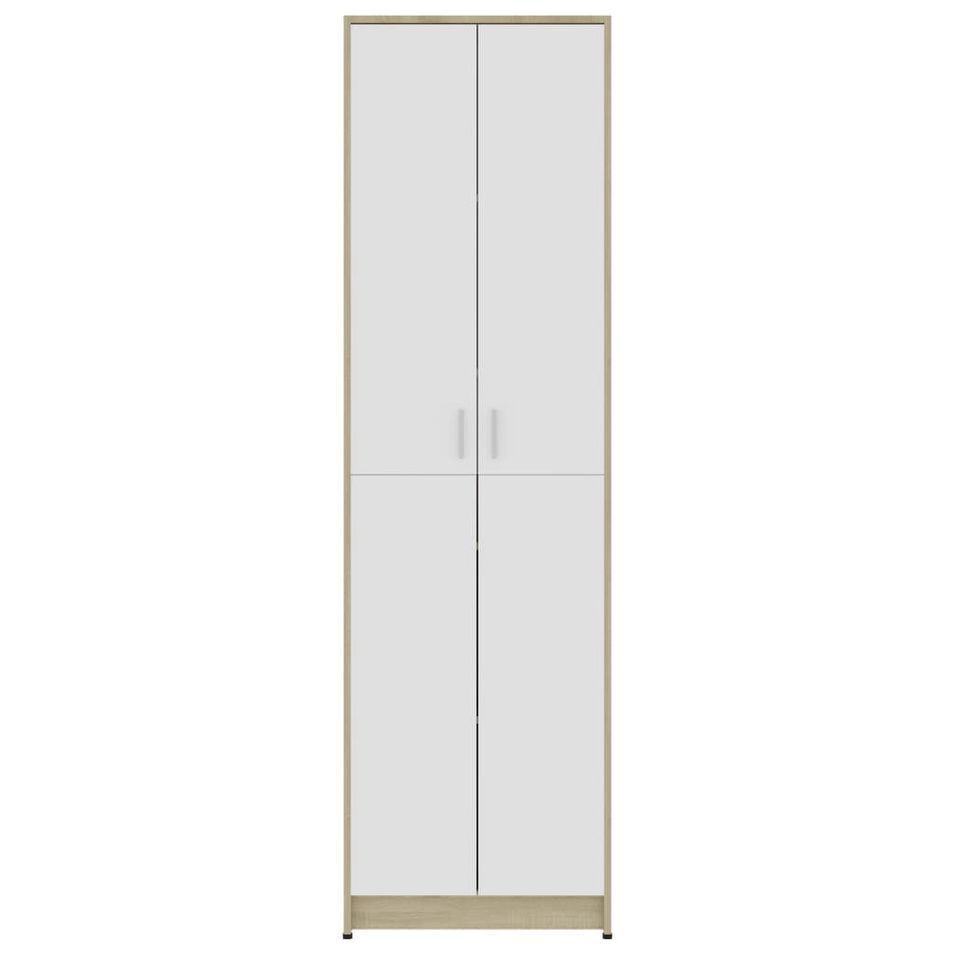 Petite armoire multifonction 2 portes Kala 55 cm - Rangement compact et élégant - Photo n°1