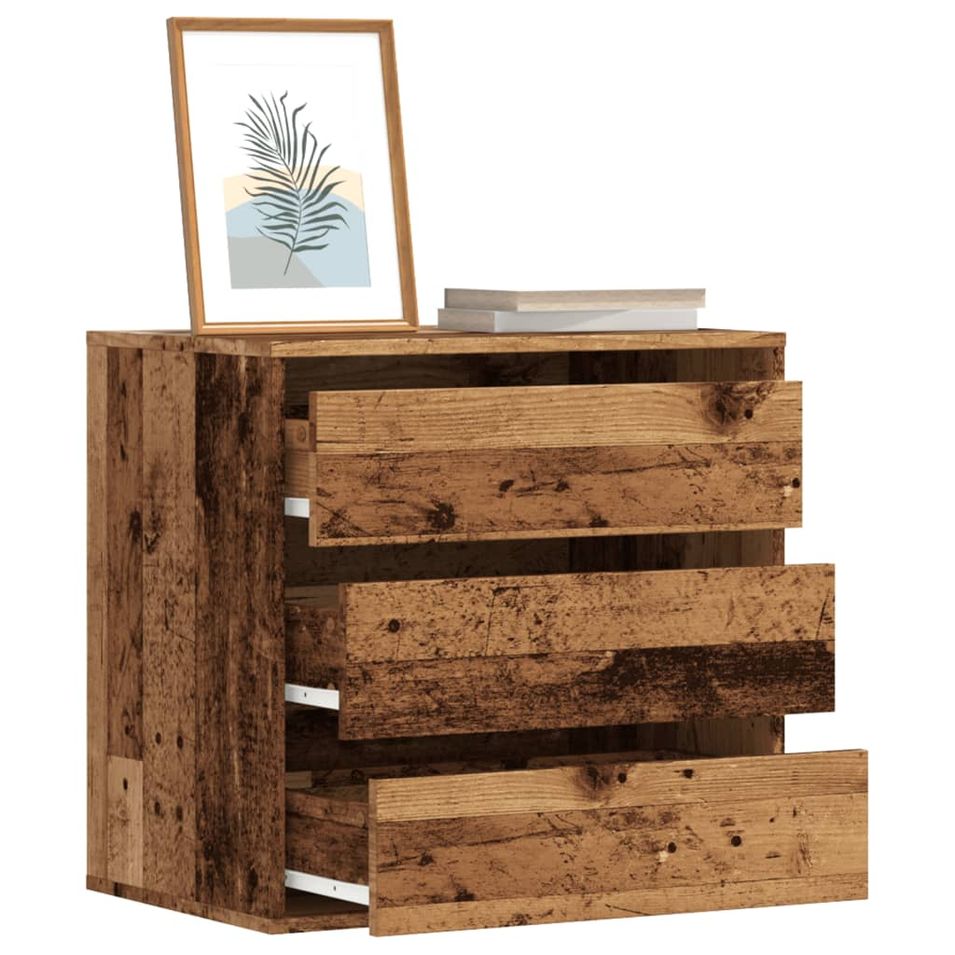 Petite commode 3 tiroirs Basko 60 cm - Fonctionnelle pour petit espace - Photo n°1