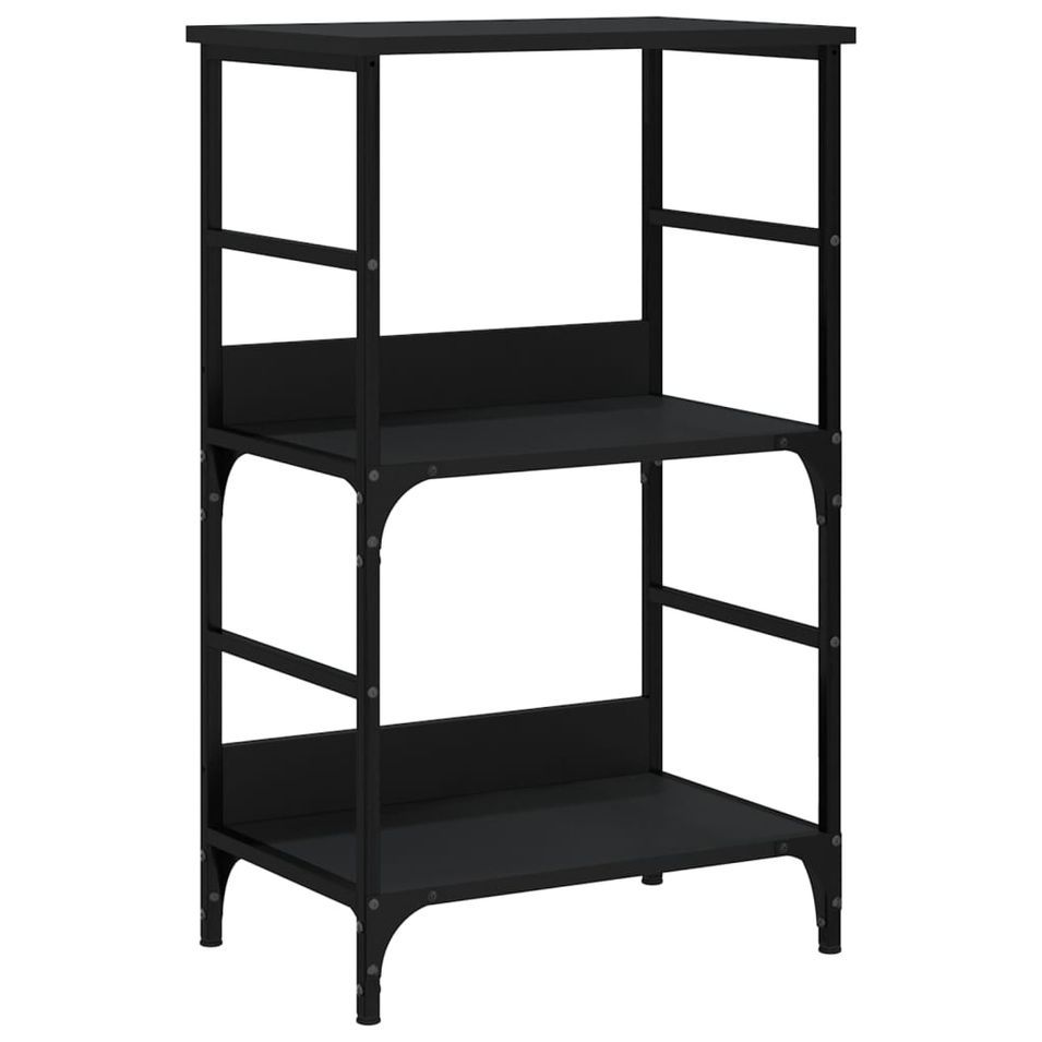 Petite étagère bibliothèque bois et métal Kano 50 cm - Style industriel - Photo n°1