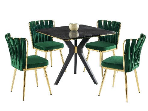 Petite table à manger carrée Korza 80 cm - Photo n°1