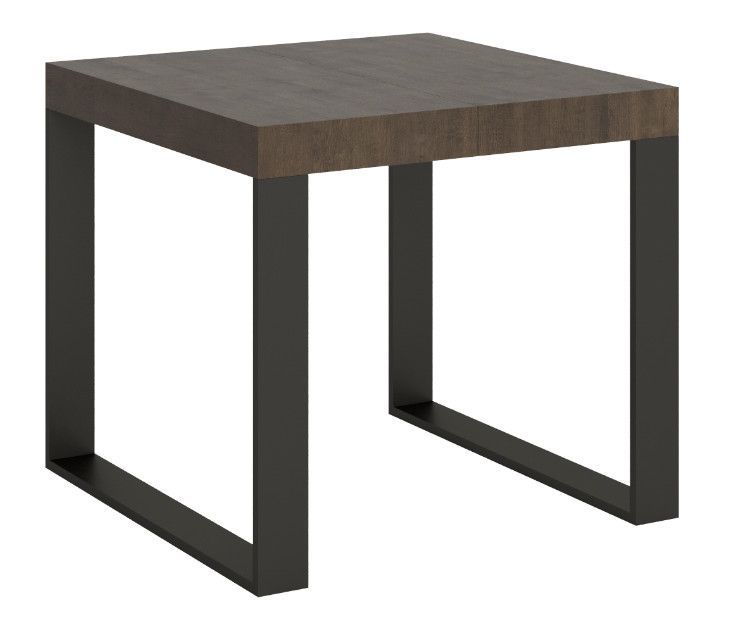 Petite table carrée extensible 90x90/246 cm Tiroz - Photo n°1