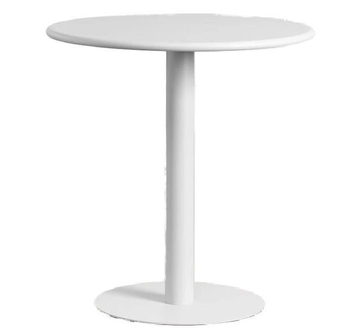 Petite table ronde en acier mat BIVO 70 cm - Photo n°1
