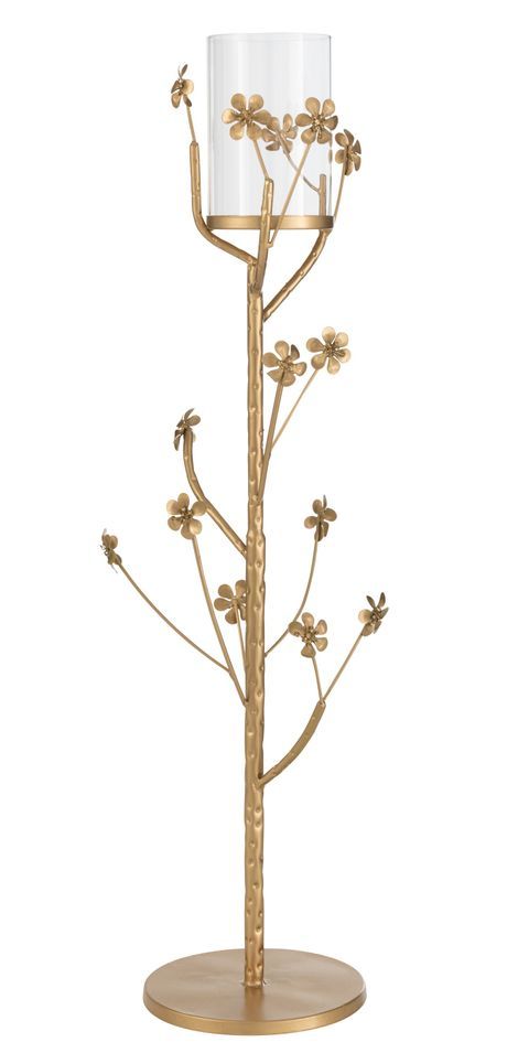 Photophore en métal doré Donis D 19 cm - Photo n°1