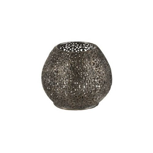 Photophore métal noir Liray H 9 cm - Photo n°1