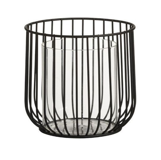 Photophore métal noir Narsh - Lot de 4 - Photo n°1