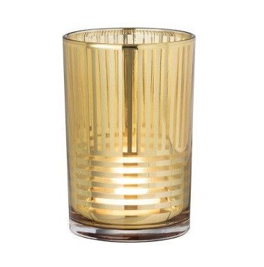 Photophore verre doré Narsh H 18 cm - Photo n°1