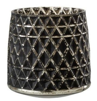 Photophore verre noir et doré Ysarg - Photo n°1