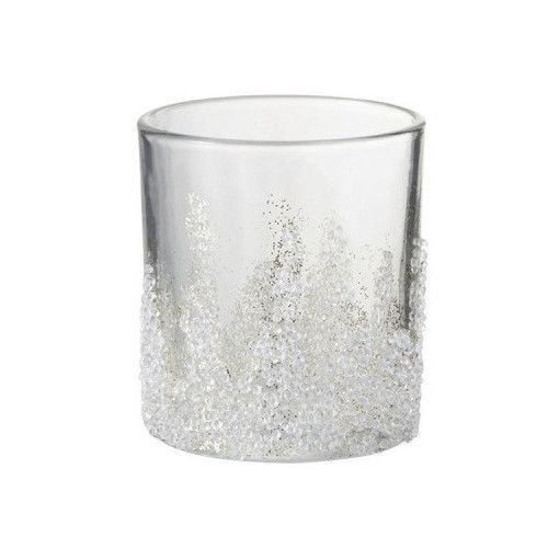 Photophore verre transparent Licia H 10 cm - Photo n°1