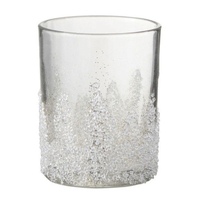 Photophore verre transparent Licia H 13 cm - Photo n°1