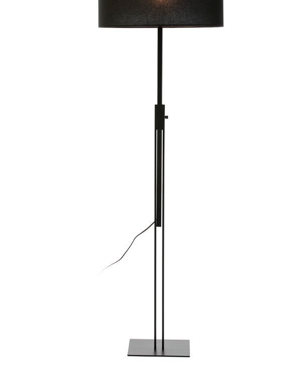 Pied de lampadaire métal noir Mila - Photo n°1