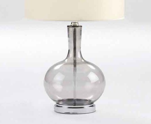 Pied de lampe verre fumé Patricias - Photo n°1