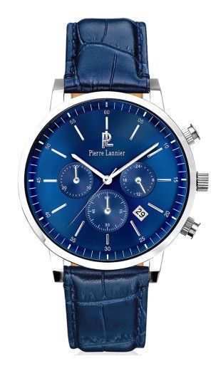 Pierre Lannier Tendency 213c166 - Movement: Miyota - Case: Silver Stainless Steel 42mm - Bracelet: Leather/cuoio 20mm - Plexiglas Crystal - Water Resistant: 30m - Photo n°1